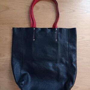Roots leather bag